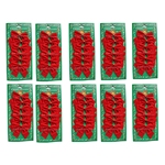 60 kleine Schleifen rot Weihnachten Weihnachtsschleifen Schleife Christbaum 7,5cm